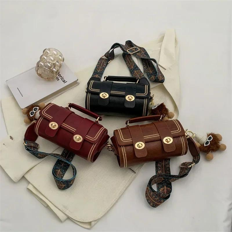 Нишевые ретро женские сумки new tide fashion сто кроссбоди премиум сумка-тоут цилиндр