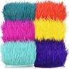 1Meters Fluffy Colored Ostrich Feathers On Ribbon Tape Trim Tassel Fringe 8-10Cm Sewing Flecos White Wedding Dress Clothes Decor