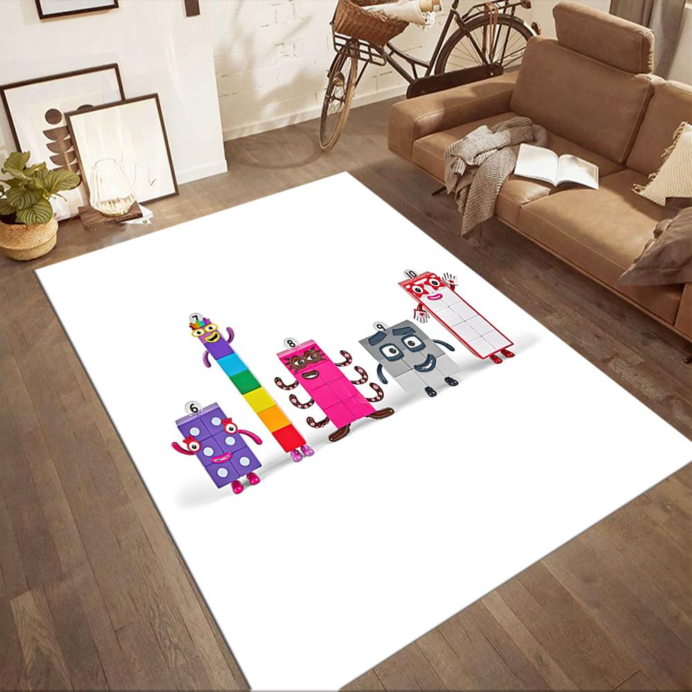 Numberblocks Area Rug Suitable for Kitchen Living Rooms Study room Bedrooms Anti-slip Rug Office home decor Perfect Gift for Women/Men