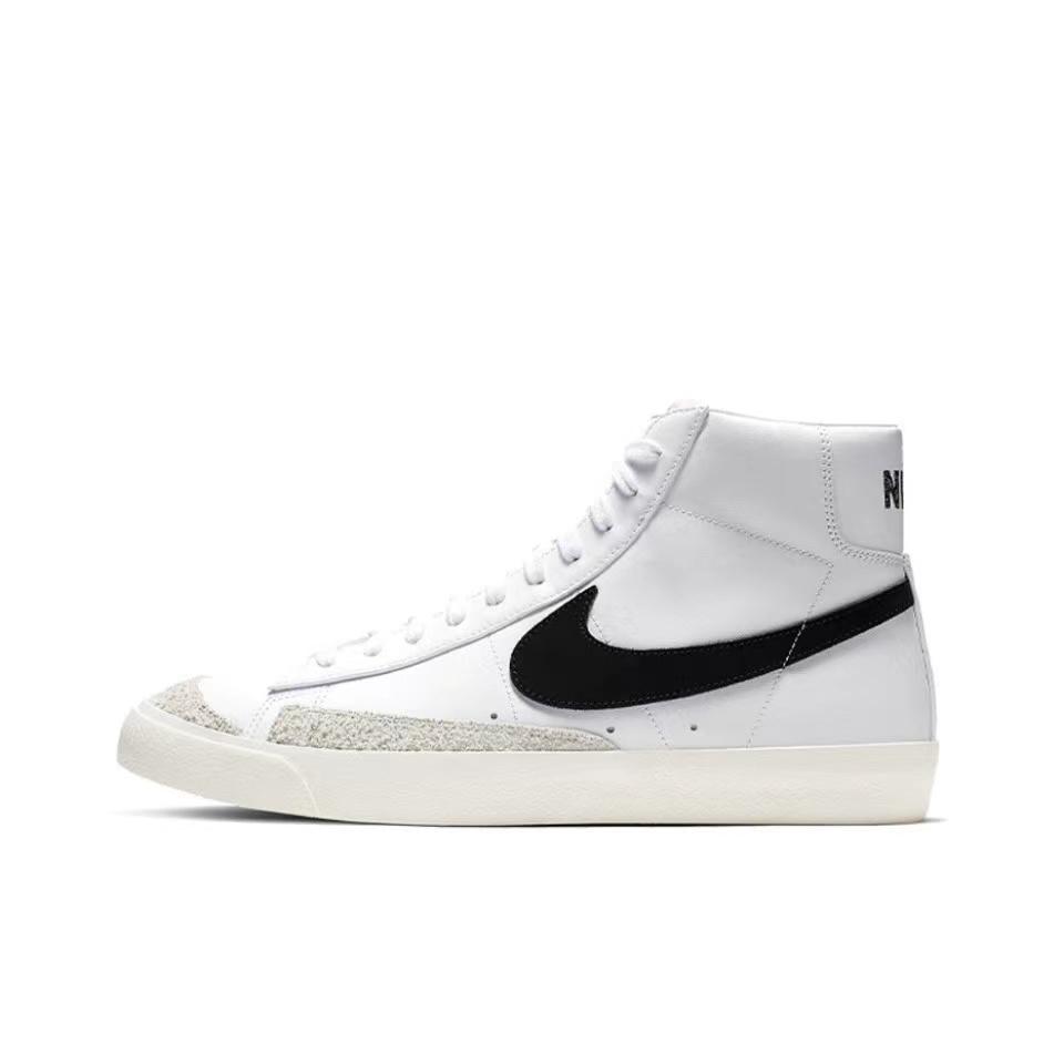 Nike Кроссовки Blazer Термостойкие Скользкие и Износостойкие Высокие Кеды для Скейтборда Унисекс Черно-Белые BQ6806-100(Команда256-)