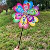 Colorful Outdoor Peacock Double-Layer Large Windmill for Scenic Areas and Night Markets