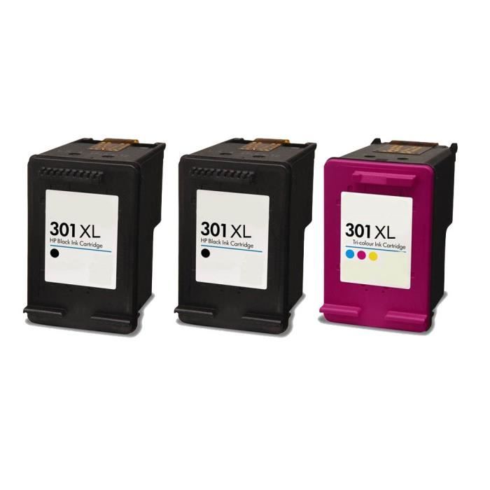3 Совместимых Чернильных Картриджа для HP 301 XL Officejet 2620 2622 e-All-in-One 4634 Deskjet 2540