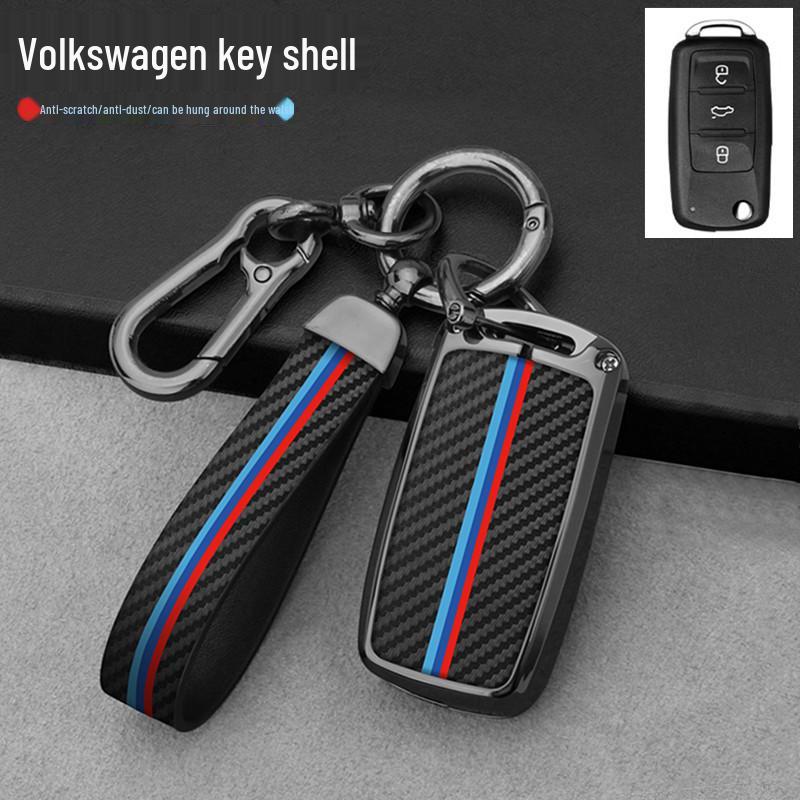 Чехол для ключа Volkswagen для Sagitar, Lavida, Bora, Lamando, T-Cross, Tharu, Tayron, Tiguan L - Корпус и пряжка для автомобильного ключа.