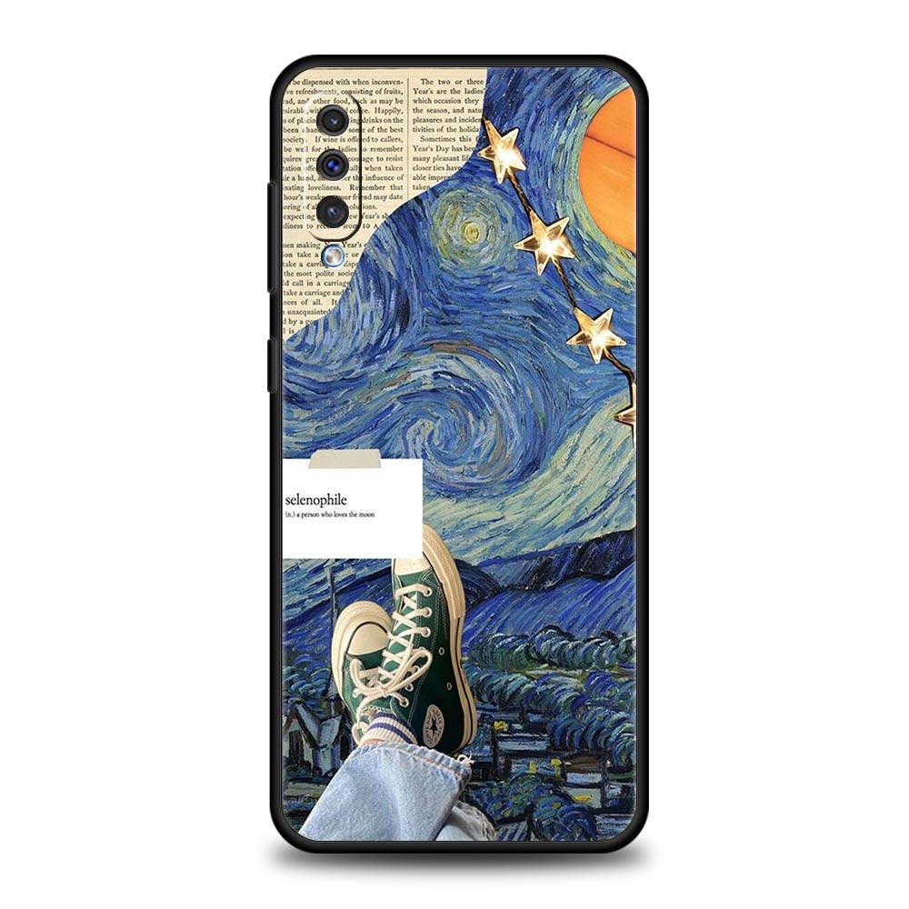 Чехол для телефона «Звездное небо Ван Гог арт» для Samsung A24 A12 A14 A32 A50 A70 A20E A20S A10S A22 A30 A40 A34 A54 A42 A52 5G A04s