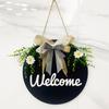 Handmade Rattan Decoration Rabbit Shape Wreath DIY Wreath Foldable Rattan Rabbit PendantWreathch