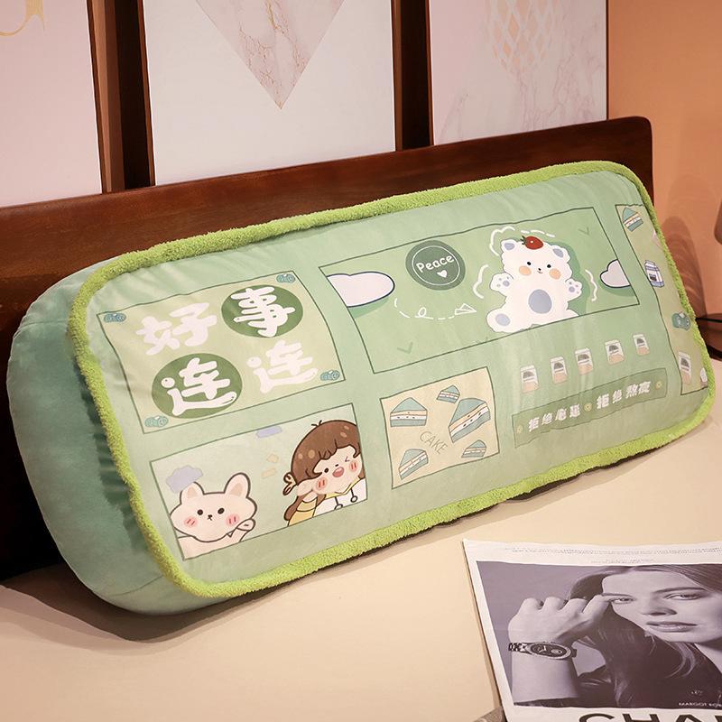 Cartoon Home Throw Pillow Office Seat Cushion Girl Sleeping Leg Long Throw Pillow Rag Doll Birthday Gift