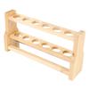 Wooden Test Tube Rack Storage 6 Round Hole Multifunctional Test Tube Stand Holder for Home Laborator