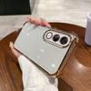Чехол для Vivo V70 FE Электроокрашенная Цветная Рамка Прозрачный Чехол для Телефона