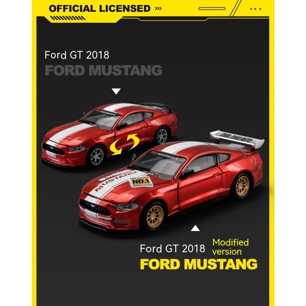 Набор для самостоятельной сборки модели автомобиля Ford Mustang из легкого сплава в масштабе 1/42 — уникальная коллекционная гоночная машина для любителей и энтузиастов