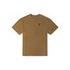Loose Solid Color Washed Casual Short Sleeve T-Shirt Unisex Tops Olive-Brown VN0A7PZSYAJ