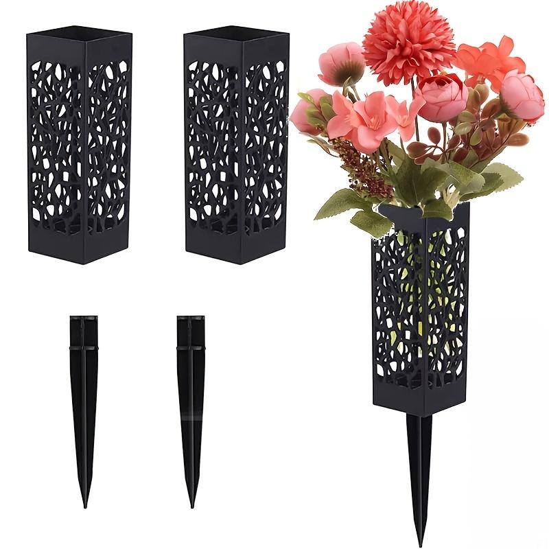 2 букета с имитацией кладбищных цветов и 2 корзины с цветами для захоронения, розовая роза, гортензия, смешанная с букетами с имитацией цветов