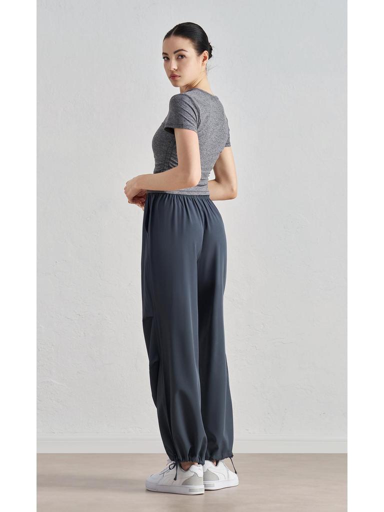 SZ Весенне-летние утягивающие джоггеры с высокой посадкой – Свободные, прямого кроя, солнцезащитные брюки для фитнеса на открытом воздухе