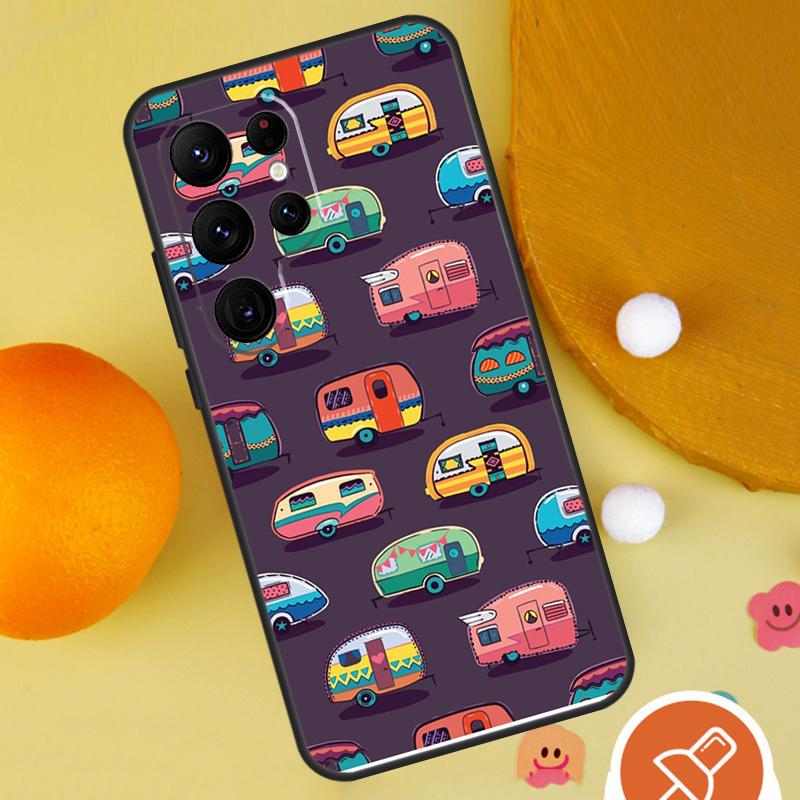 Camping Mountain Phone Case For Samsung Galaxy S25 Ultra S23 S22 S21 Ultra S9 S10 S20 Plus S24 FE Funda Cover