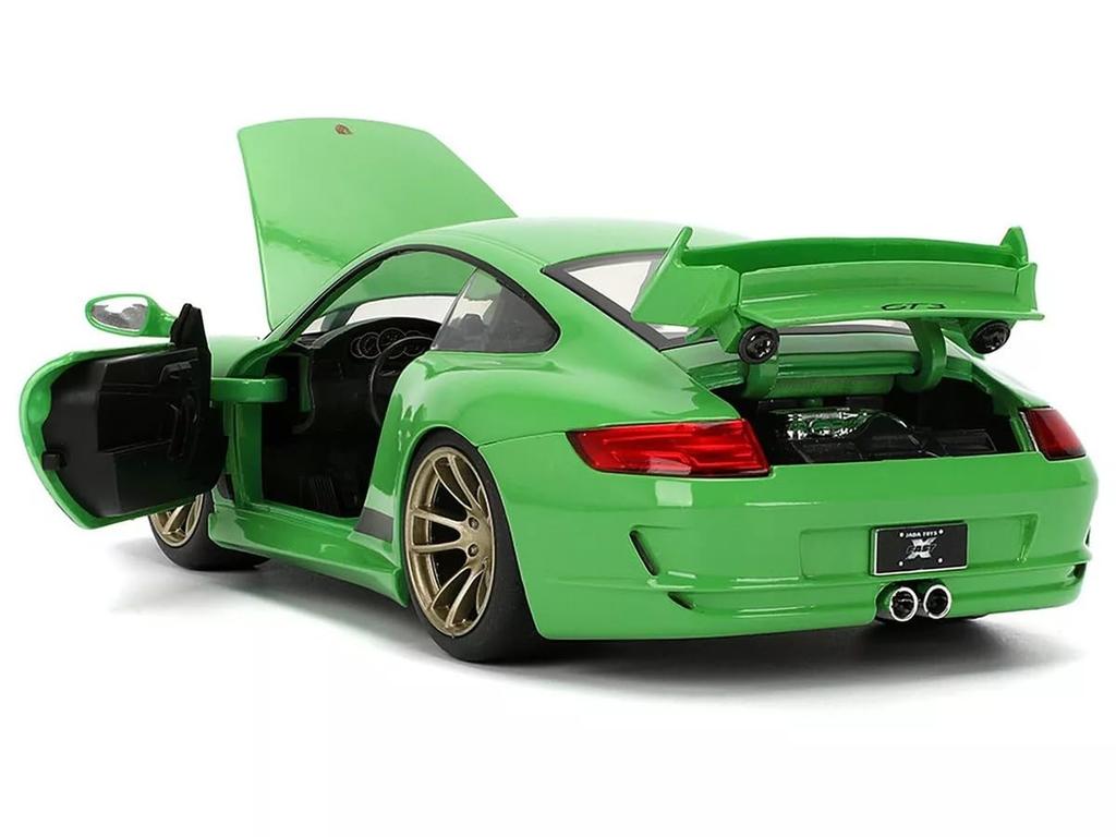 JADA TOYS Fast Furious Porsche 911 GT3 997 Зеленый Jada Fast Furious 34919 1/24 & & [Предмет]