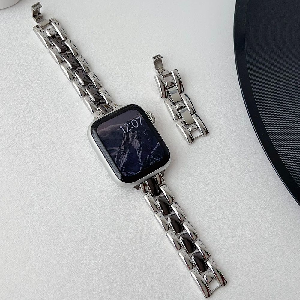 Тонкие металлические ремешки для Apple Watch Band 38 40 41 42 44 45 46 49мм Элегантный тонкий браслет-ремешок для iWatch S11 10 9 8 7 6 5 4