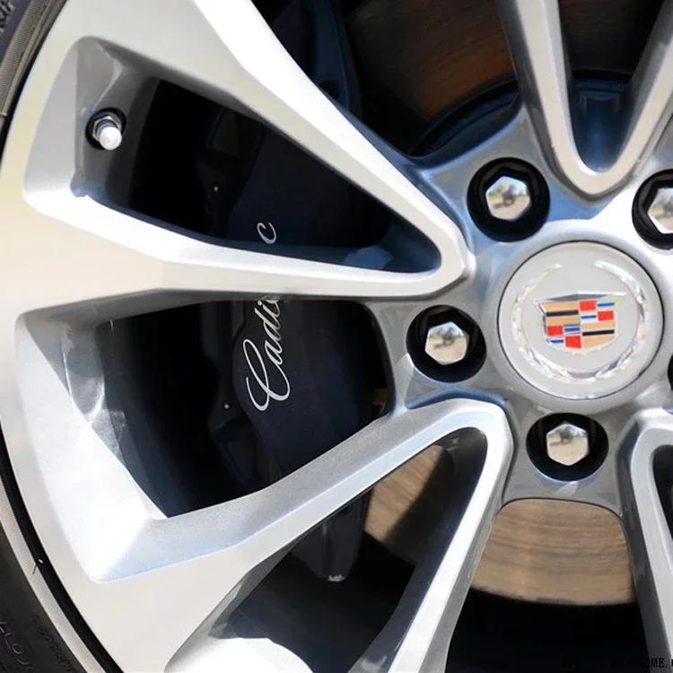 Для Cadillac ATS BLS CT4 CT5 CTS ESCALADE EXT STS XLR XT4 XT6 XTS 6 шт. Виниловые наклейки на суппорты автомобиля Декоративные наклейки на тормозные диски шин