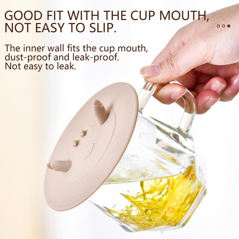 Силиконовые крышки с отверстием для соломинки, силиконовые крышки для чашек в форме краба, многоразовые силиконовые крышки для кружек и чашек, крышки с вакуумным уплотнением для сохранения