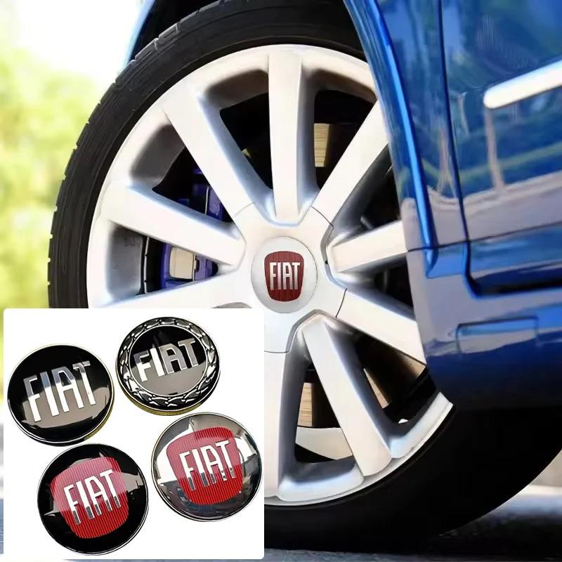 4 шт. 60 мм Колпачки ступицы колеса Fiat с логотипом-Пылезащитные крышки для Fiat 500 124 125 Punto Bravo Stilo Panda Abarth-Эмблемы на диски