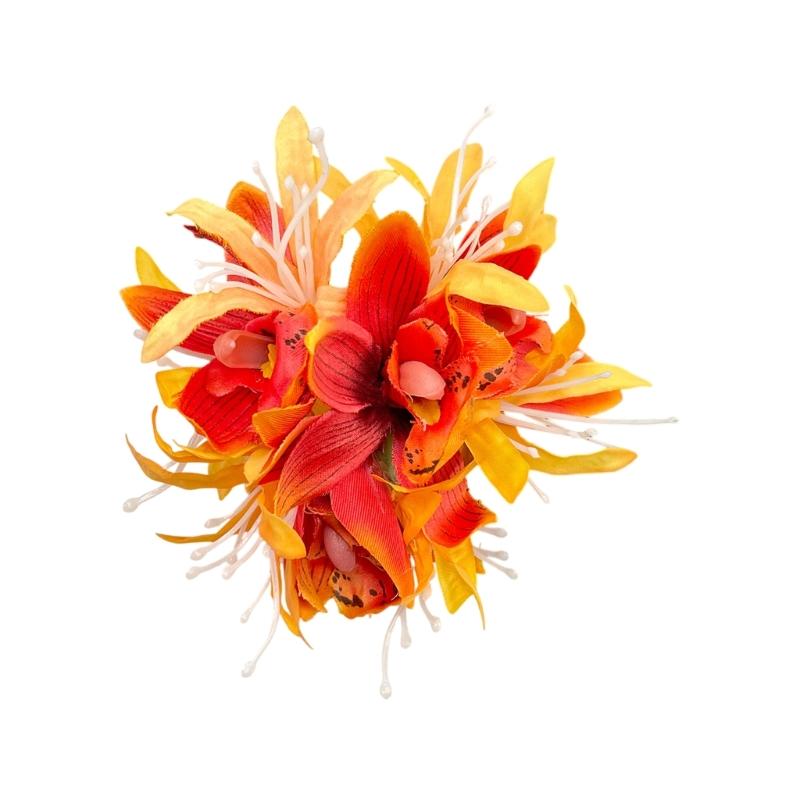 Tropical Flower Hair Clip Floral Hairpin Barrette Hair Decoration Hair Accesories For Bridal And Everyday Hairstyles