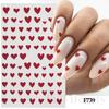 Nail Art Stickers, Romantic Valentine'S Day Love Cartoon Panda Love Adhesive Nail Stickers
