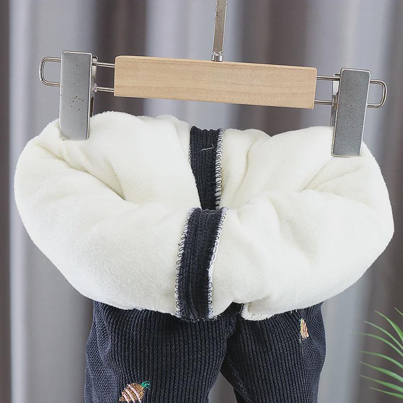 Детские брюки из утолщенного бархатного хлопка: Ультратеплая зимняя одежда для мальчиков и девочек