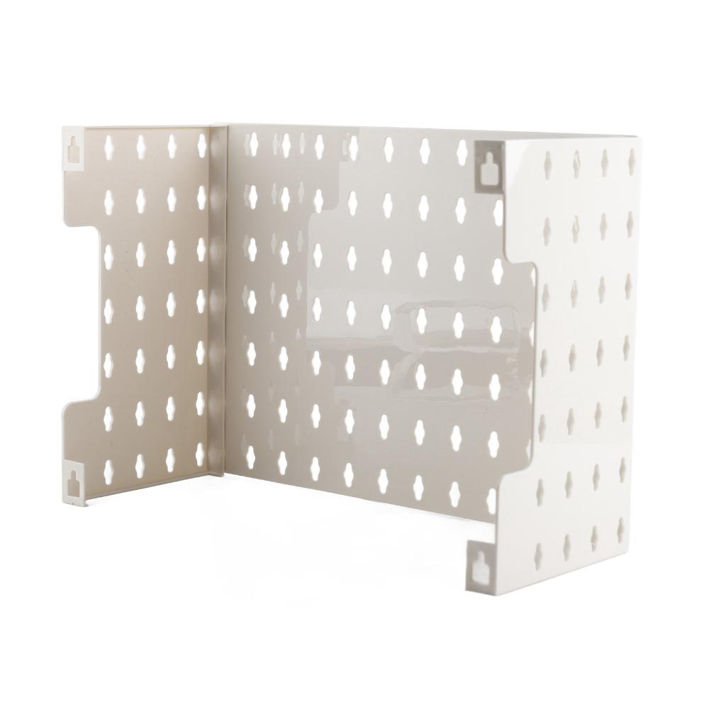 Decorative Hole Plate Pegboard Display Rack White Multi Function Storage Rack  Kitchen Decoration