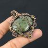 Tree Of Life Prehnite Gemstone Pure Copper Wire Wrapped Handmade Pendant Jewelry For Christmas Gift