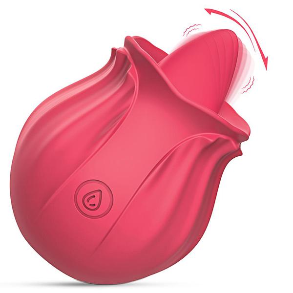 Мощный вибратор с розой, игрушка, стимулятор женского клитора, язык, оральный лизающий мастурбатор, хорошие соски, секс-игрушки для женщин, взрослых, 18 лет