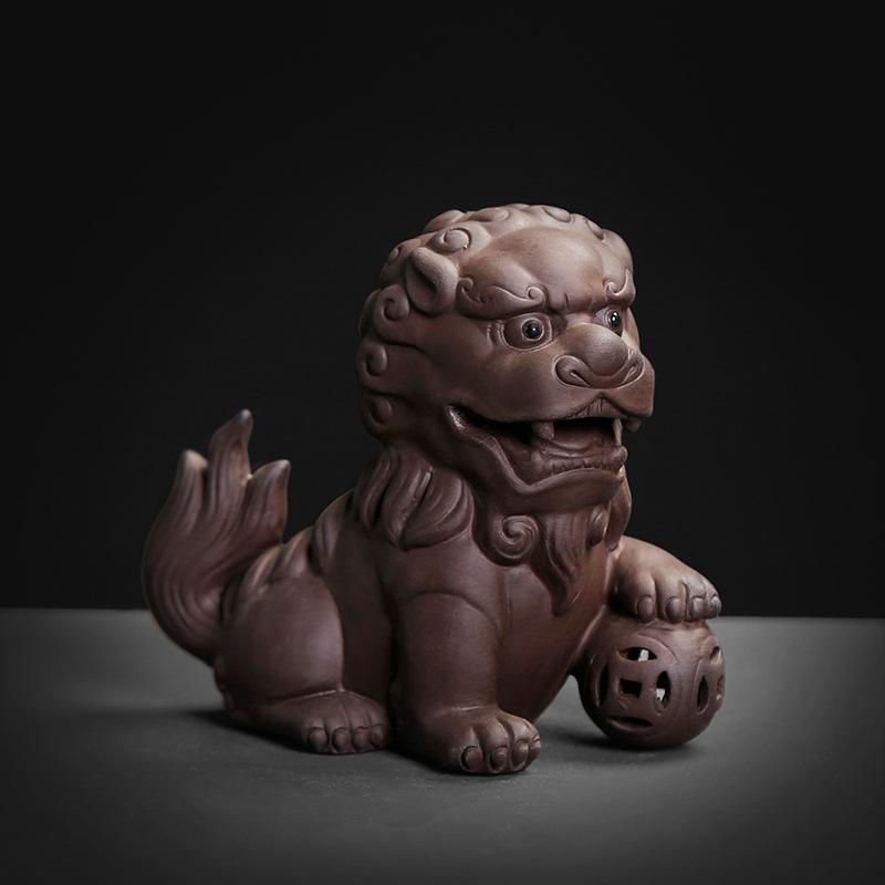 1 шт. Чайное сокровище Фиолетовый песок Чай Игра с Pixiu Золотая жаба Чай Домашнее животное Украшение ручной работы Привлечение богатства