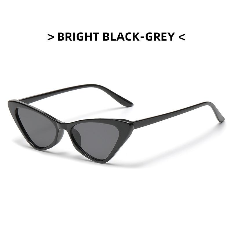 2023 New Cat Eye Small Frame Sunglasses Unisex UV Protection Fashion Trendy Vintage European American Style Outdoor Sun Glasses Shades