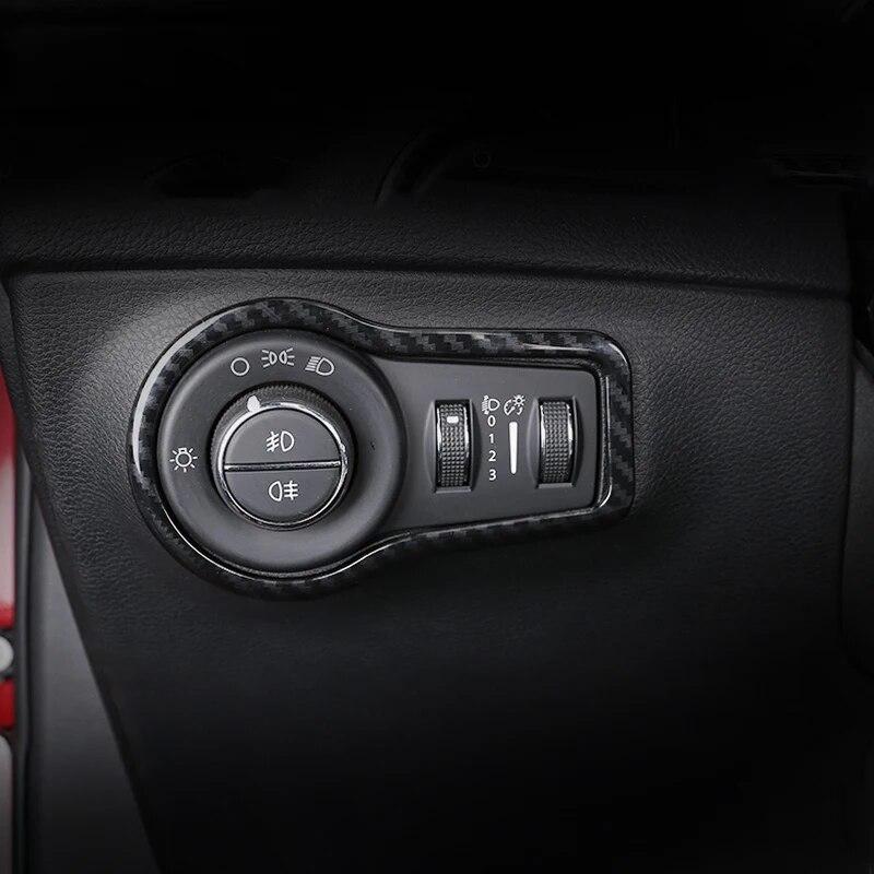 Для Jeep Compass 2017 2018 ABS автомобильная наклейка переключатель регулировки фар декоративная крышка отделка аксессуары для стайлинга автомобиля