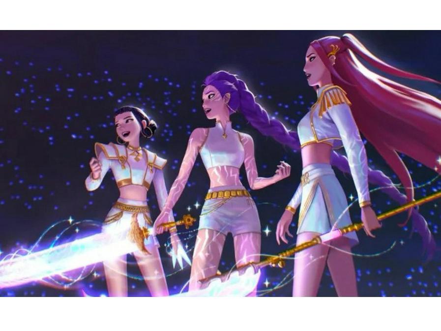 Косплей-костюм Demon Hunter для участниц K-Pop группы Lumi, Mila, Zoey для сценического выступления