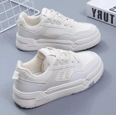 Женская обувь осень и зима новые оригинальные толстые подошвы маленькие белые туфли американский тренд повседневная модная обувь для женщин