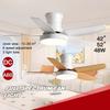 Потолочный вентилятор с подсветкой для балкона 42" 52" Светодиодная потолочная вентиляторная лампа полного спектра Преобразование частоты Потолочный вентилятор с подсветкой с дистанционным управлением