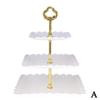 Cake Stand European Afternoon Tea Fruit Snack 1/3 Tier Party Tray Plate Decor Shelf Cupcake Dessert Tablewar  Wedding Dishes