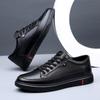 Spring Autumn Genuine Leather Shoes Men Footwear Soft Leather Mens Casual Shoes Flat Brand Male Footwear Black Brown