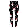 Женские повседневные модные уличные брюки для йоги с принтом на Хэллоуин, облегающие эластичные укороченные брюки