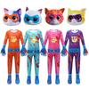 Cute And Comfortable Superkitties Children's Jumpsuit Cartoon Design Soft Milk Silk Fabric Multiple Colors 100cm-150cm/43.3-59.05in