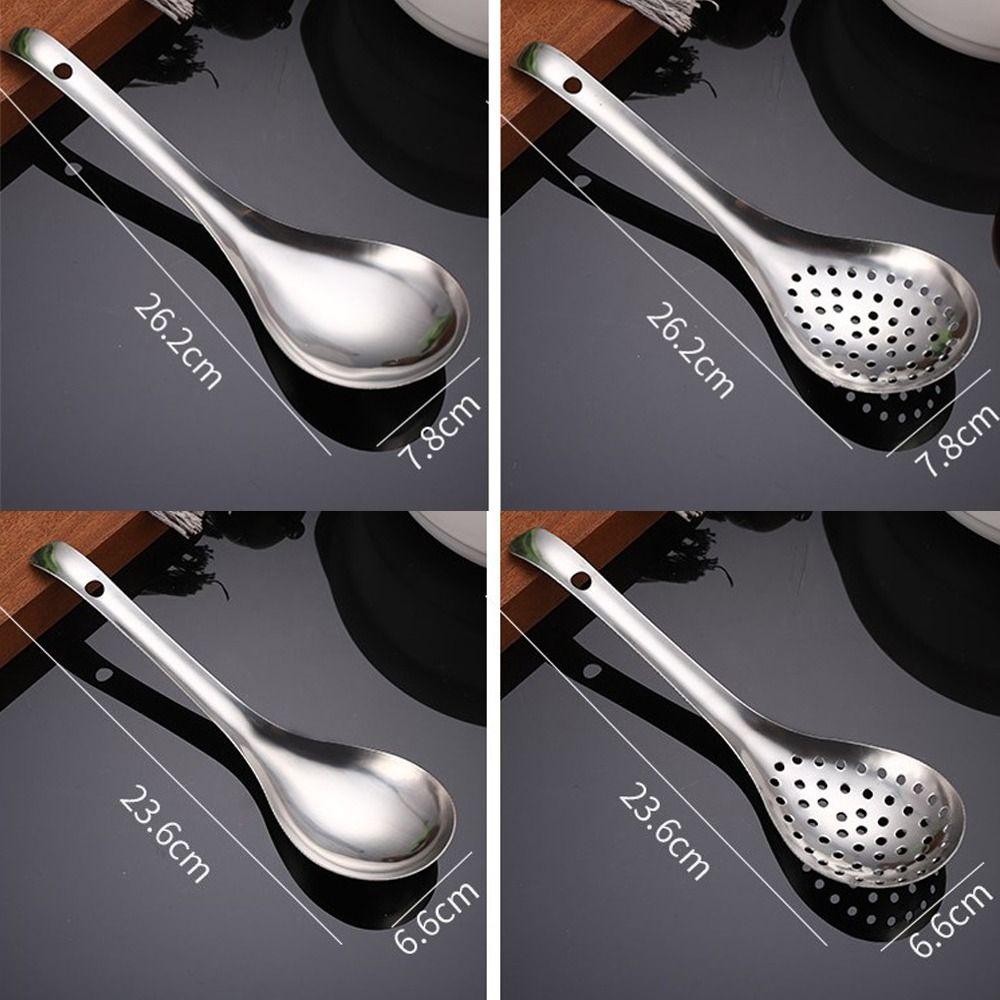 Perforated Strainer Spoon 304 Stainless Steel Food Scoop High Quality Kitchen Colander Spoon