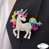 New Fashion Pony Brooch High-end Niche Corsage Fashion Accessories Female Horse Animal Pin Exquisite Matching