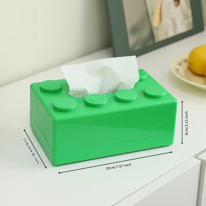 1 шт. Коробка для салфеток Креативный держатель для салфеток в виде строительного блока Многофункциональный органайзер для хранения для дома, столовой, стола, настенный