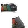 Warm Plush Ankle Boots Women's Luxury  Shoes Genuine Leather Booties Woman Designer Patches Boho Boots Ladies Chic Shoes