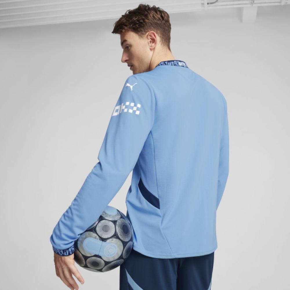 Puma Официальная домашняя реплика джерси Mcfc с длинным рукавом