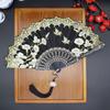 Dance Performance Props Hand Held Fan Chinese Style Dance Fan Portable Antique Folding Fan