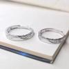 Кольцо с надписью Регулируемые парные кольца Полированные белые Подарок на годовщину свадьбы Кольца унисекс в простом стиле Знак любви