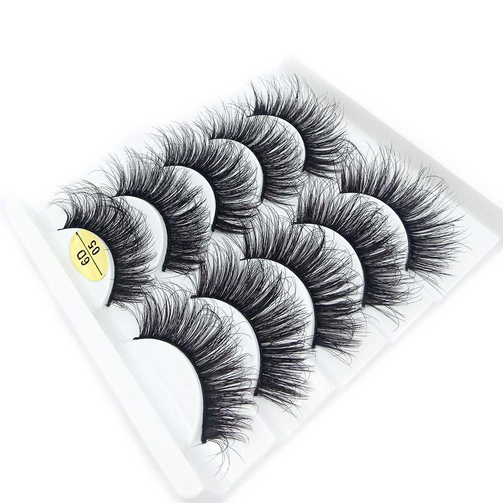 Fluffy Multilayers Wispy Flared Eye Lash Extension 6D Faux Mink Hair Crisscross False Eyelashes