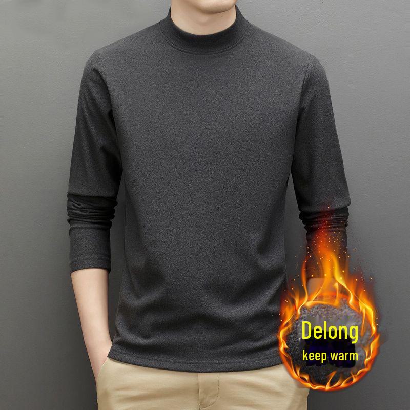 Мужская осенне-зимняя немецкая бархатная водолазка с длинным рукавом
