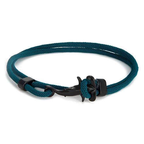 Маленький Свежий Черный Маленький Акула-Молот Браслет Миланская Веревка Многооборотный Регулируемый Шнурок на Руку Работник