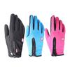 1 пара зимних перчаток, водонепроницаемые, износостойкие, противоскользящие, для велоспорта, скалолазания, на молнии, толстые, плюшевые, ветрозащитные, для сенсорного экрана на пять пальцев, для спорта на открытом воздухе, для вождения