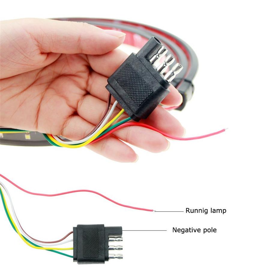 59" Светодиодная лента для задней двери багажника для пикапа, лампа заднего хода, тормоза, указателя поворота
